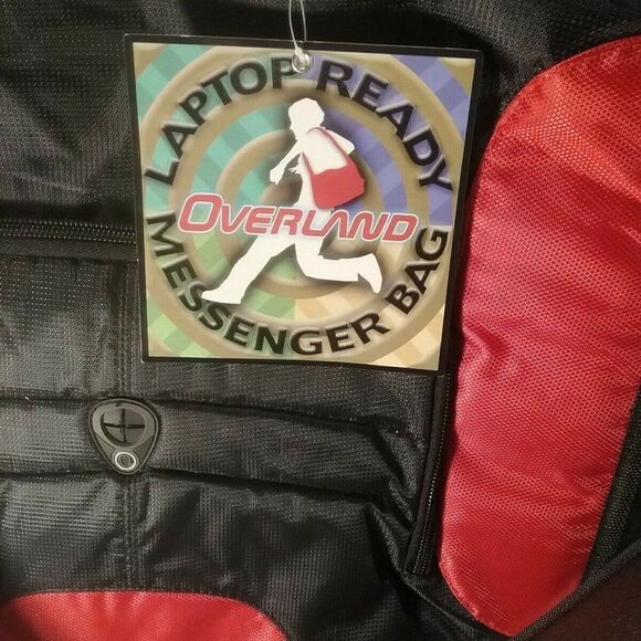 Overland Red & Black ‎ Computer Bag 17x15x5 - Picture 2 of 7